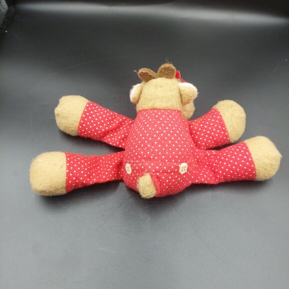 4 Vintage 1980s Hallmark Burger King Reindeer Randy Rodney Rhonda Ramona Plush - Picture 6 of 10